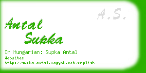 antal supka business card